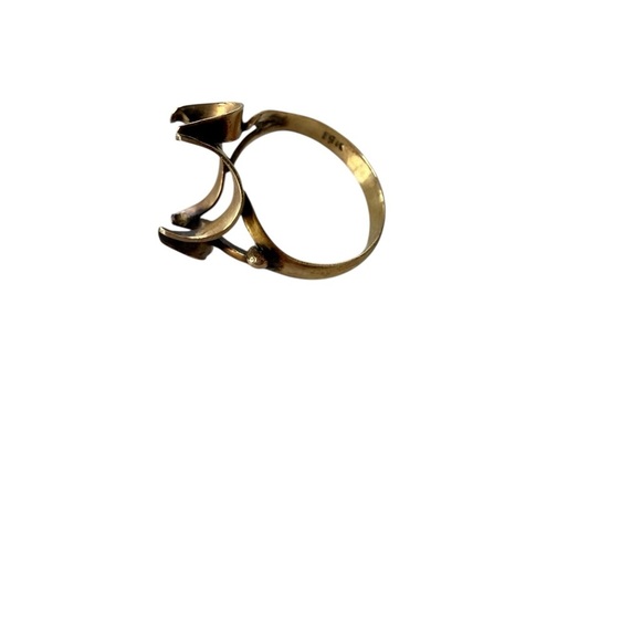 9K Gold Semi-mount Setting For 6 Carat+ Ring - Picture 4 of 4